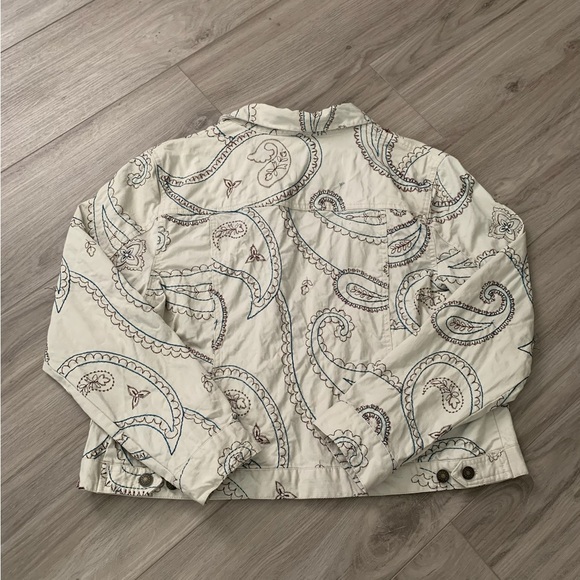 Off White Embroidered Rudy Rd. Jacket [14] - Picture 3 of 4